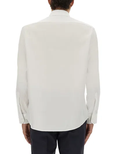 Hugo Boss Mens Boss Regular-fit Long-sleeve Stretch-linen Shirt In White