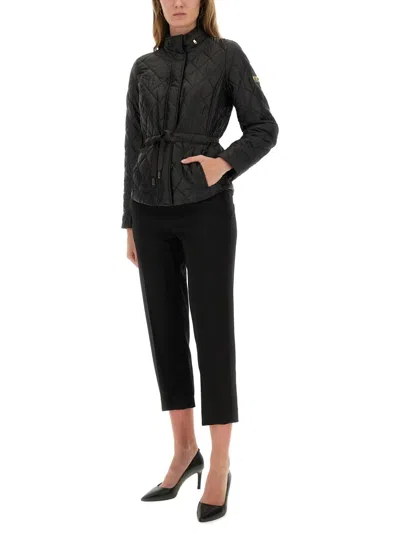 Michael Kors Diamond-pattern Quilted Jacket In Black