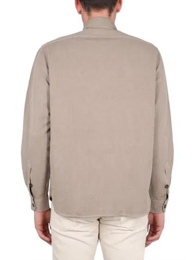 Fay Shirt With Button-down Collar And Pockets