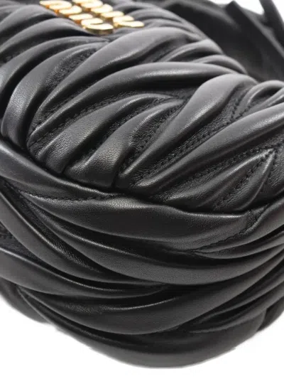 Pre-owned Miu Miu 2020s Matelassé Handbag In Black