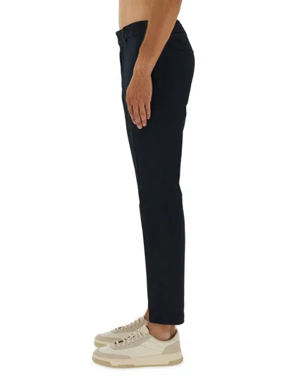 Hugo Boss Boss Tailored Slim Fit Pants With Subtle Crease In Blue