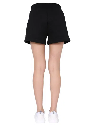 Moschino Couture Smile Quilted Bermuda In Black