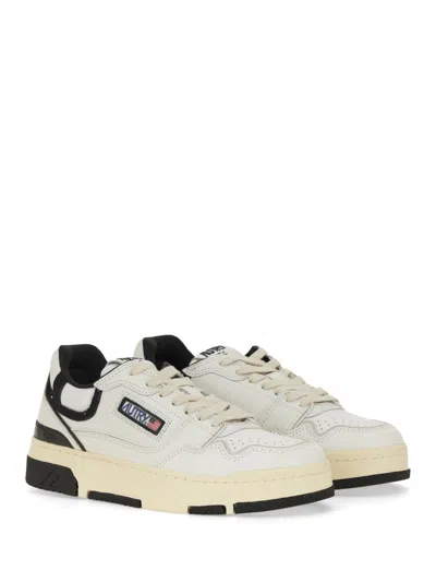 Autry Classic Low-top Sneakers With Cow Leather And Suede Accents In Neutral