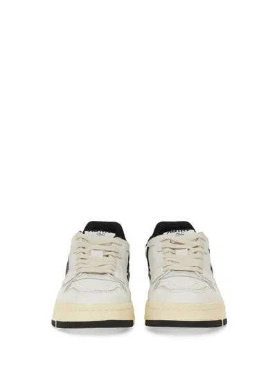 Autry Classic Low-top Sneakers With Cow Leather And Suede Accents In Neutral
