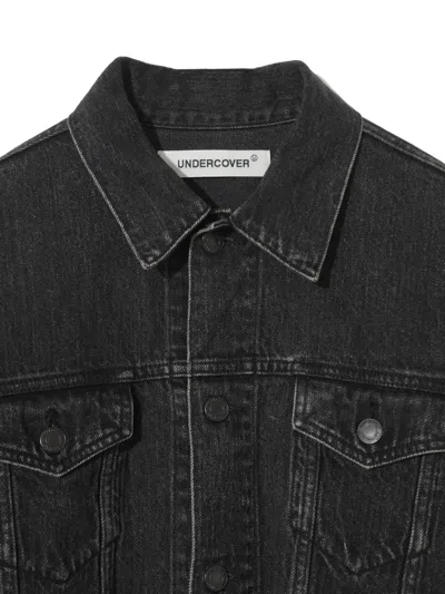 Undercover Denim-panelled Cotton Jacket In Black