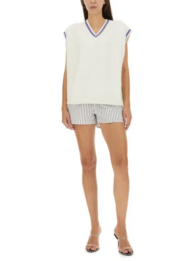 Alexander Wang Women V-neck Vest In White