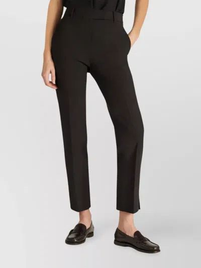 Incotex Straight-leg Tailored Pants With Subtle Hem Detailing In Blue