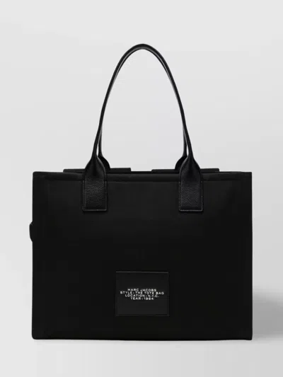 Marc Jacobs Large Canvas Tote Bag With D-ring Detail In Black