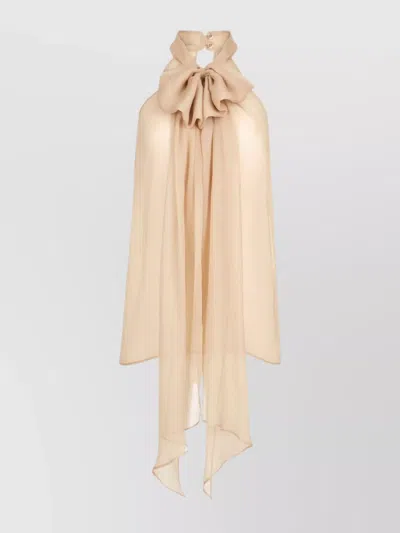 Nina Ricci Sleeveless Halter Neck Top In Multi