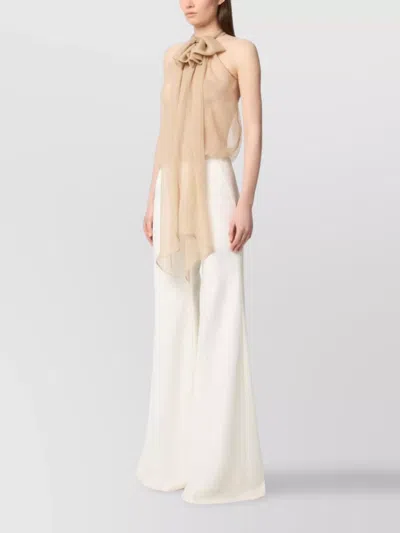 Nina Ricci Sleeveless Halter Neck Top In Multi