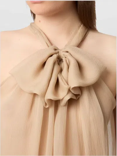 Nina Ricci Sleeveless Halter Neck Top In Multi