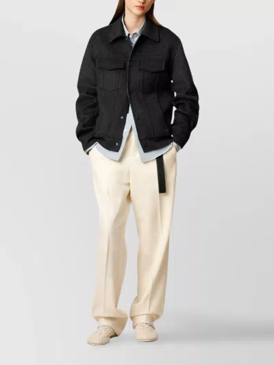 Ami Alexandre Mattiussi Adjustable Cuffs Chest Pockets Long Sleeves In Black