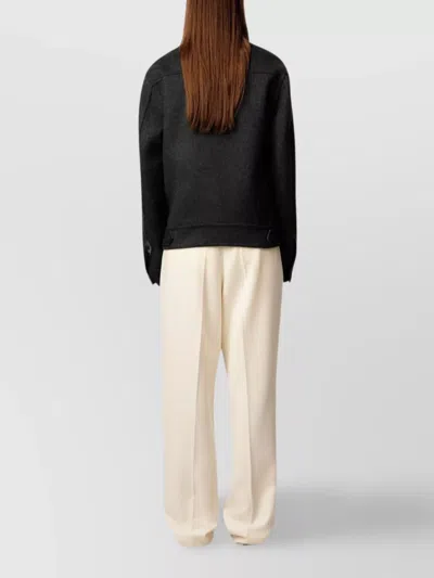 Ami Alexandre Mattiussi Adjustable Cuffs Chest Pockets Long Sleeves In Black