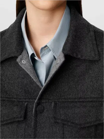 Ami Alexandre Mattiussi Adjustable Cuffs Chest Pockets Long Sleeves In Black