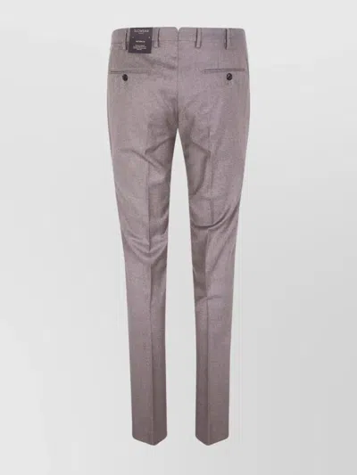 Incotex Slim Fit Chino Trousers In Gray