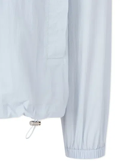 Studio Tomboy Drawstring-hem Layered-sleeve Jacket In Blue