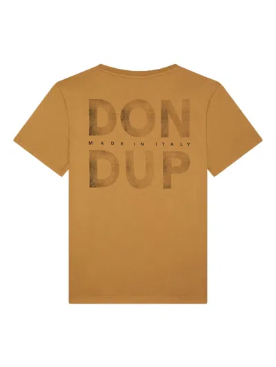 Dondup Logo-print T-shirt In Brown