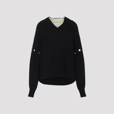 Sportmax Tay Oversized Jumper With Detachable Sleeves In Blue