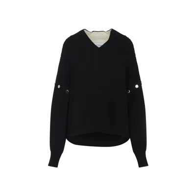 Sportmax Tay Oversized Jumper With Detachable Sleeves In Blue