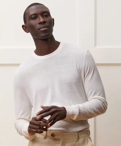 Todd Snyder Slim Silk-cashmere Crewneck Sweater In Neutral