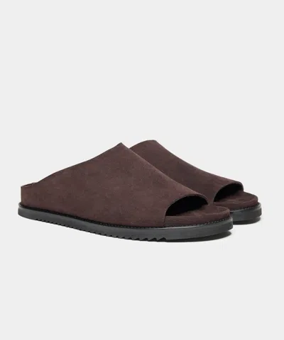 Todd Snyder Nomad Suede Slide In Brown