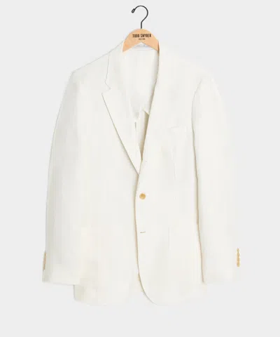 Todd Snyder Italian Linen Madison Jacket In White