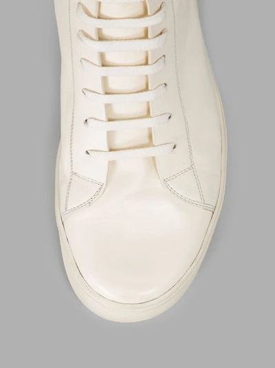 Shop Rick Owens White High Top Sneakers