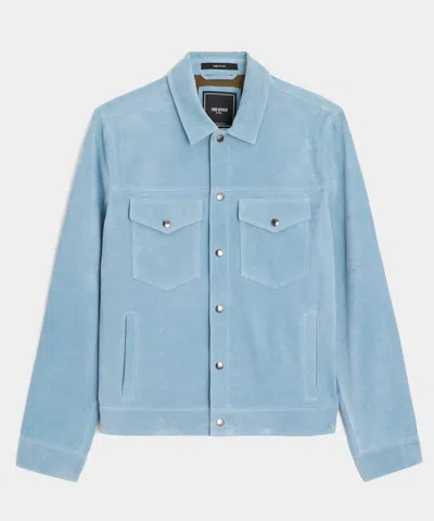 Todd Snyder Classic Fit Italian Suede Dylan Jacket In Blue