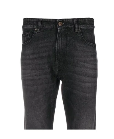 Pt01 Mid-rise Slim-fit Jeans In Black