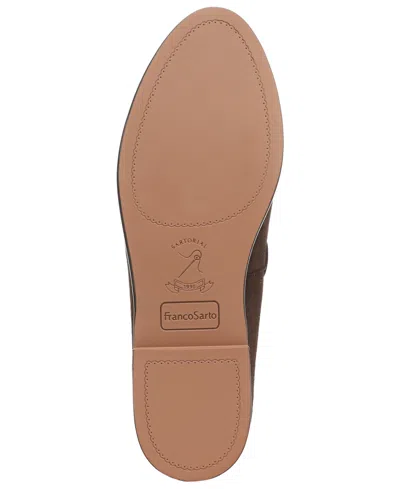 Franco Sarto Women's Hartlie Round Toe Low Profile Tassel Loafers In Brown