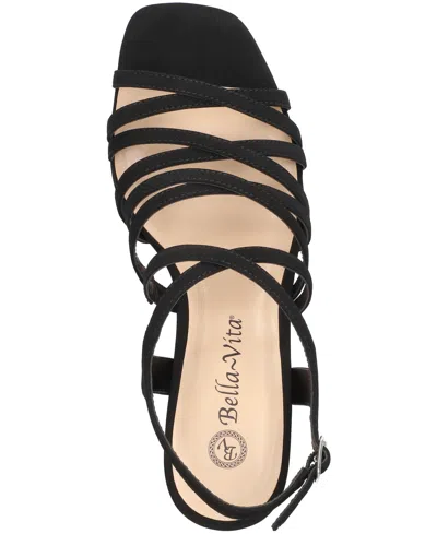 Bella Vita Women's Damsel Square Toe Heeled Sandals In Black