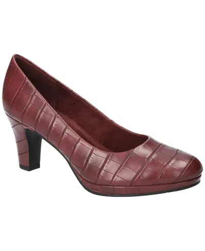 Easy Street Women's Equinox Platform Slip-on Pumps In Red