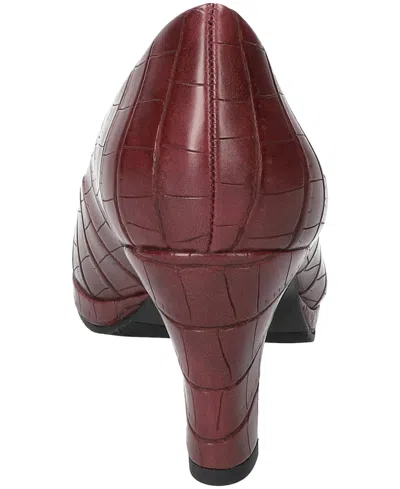 Easy Street Women's Equinox Platform Slip-on Pumps In Red