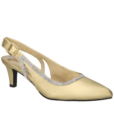 Easy Street Glisten Womens Pointed Closed Toe Stiletto Heel Pumps In Yellow