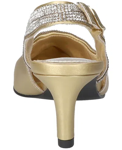 Easy Street Glisten Womens Pointed Closed Toe Stiletto Heel Pumps In Yellow