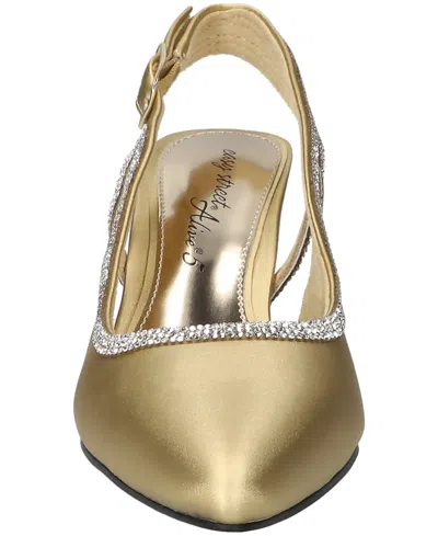 Easy Street Glisten Womens Pointed Closed Toe Stiletto Heel Pumps In Yellow