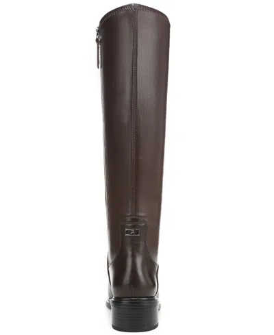 Franco Sarto Women's Gisella Round Toe Zip Tall Boots In Brown
