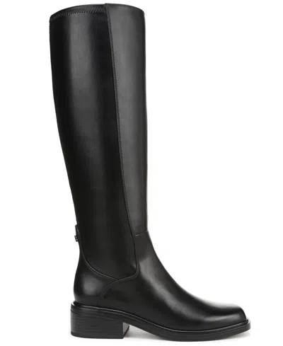 Franco Sarto Women's Gisella Wide Calf Round Toe Zip Tall Boots In Black