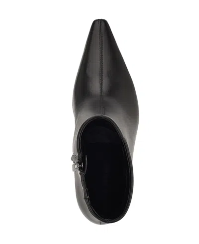 Nine West Women's Ohmy Pointy Snip Toe Stiletto Booties In Black