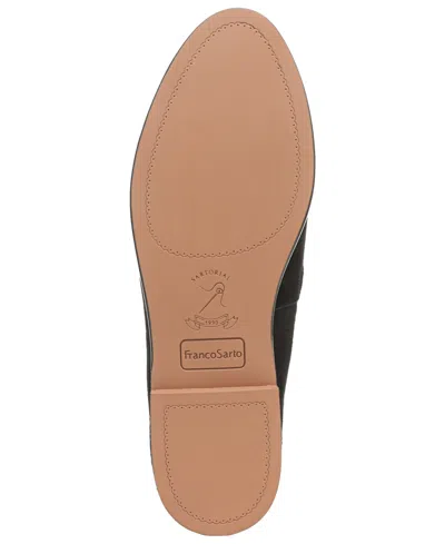 Franco Sarto Women's Hartlie Round Toe Low Profile Tassel Loafers In Black