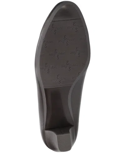 Easy Street Kata Womens Round Stiletto Heel Pumps In Brown