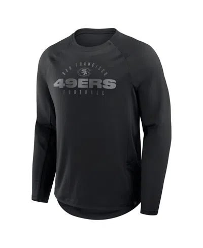 Fanatics Men's Black San Francisco 49ers Coverage Scheme Long Sleeve T-shirt In Black