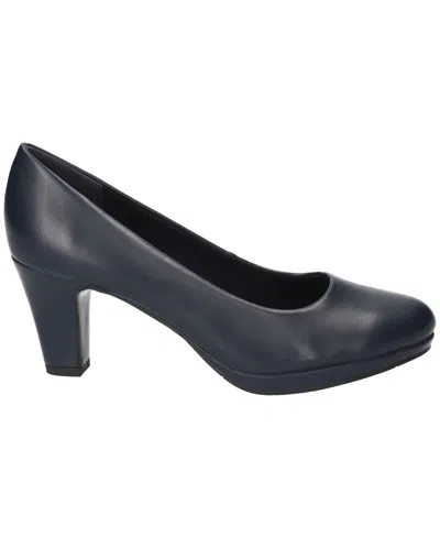 Easy Street Poet Womens Solid Man Made Pumps In Blue