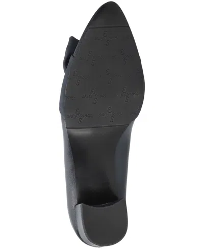 Easy Street Womens Pointed Closed Toe Block Heel Pumps In Blue