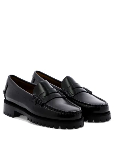 Sebago Black Leather Moccasin