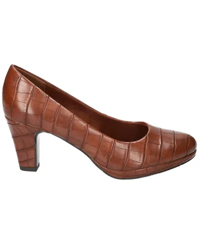 Easy Street Women's Equinox Platform Slip-on Pumps In Brown