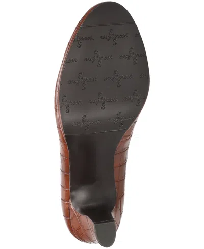 Easy Street Women's Equinox Platform Slip-on Pumps In Brown