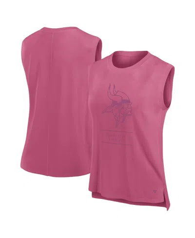 Fanatics Women's Pink Tampa Bay Buccaneers Studio Embrace Tank Top In Pink