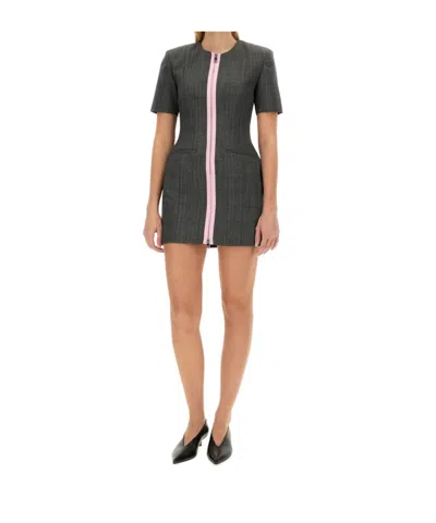 Msgm Wool Dress In Black