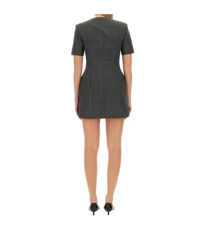 Msgm Wool Dress In Black